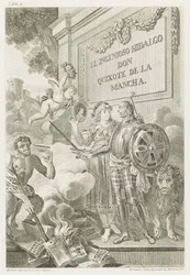 Portrait of Miguel de Cervantes Saavedra frontispiece of the series El Ingenioso Hidalgo Don Quixote de la Mancha